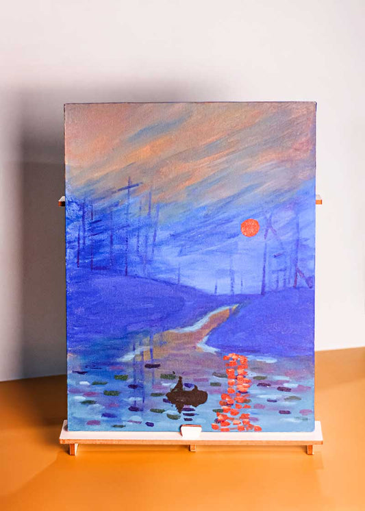 Pinte a tela Impressão, Nascer do Sol